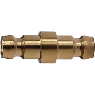 Connecting piece, L 34 mm, 15 bar, brass, for temperature controlled couplings, 107952 - 1