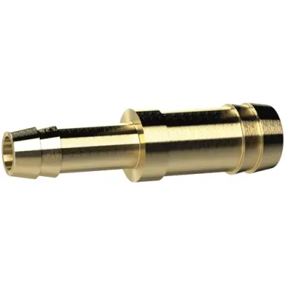 Double hose nozzle, L 55 mm, 16 bar, brass, for hose, 136274 - 1