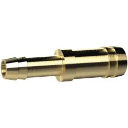 Double hose nozzle, L 55 mm, 16 bar, brass, for hose, 136275