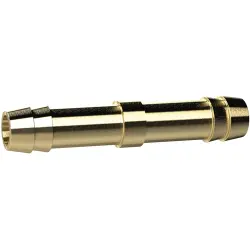 Double hose nozzle, L 55 mm, 16 bar, brass, for hose, 136270