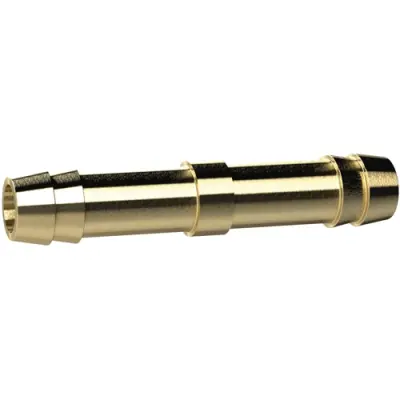 Double hose nozzle, L 71 mm, 16 bar, brass, for hose, 136271 - 1