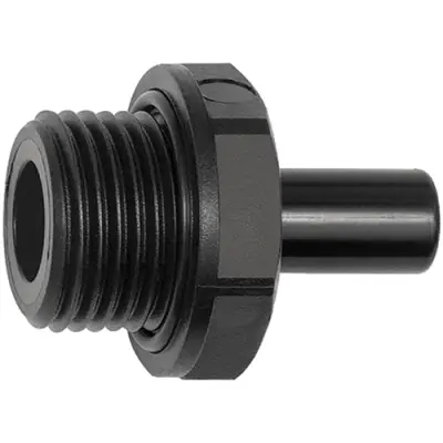 Screw-in connector, L 30 mm, 16 bar, POM, for hose, 136500 - 1