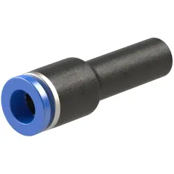 Connector, L 41.5 mm, 10 bar, plastic/brass, nickel-plated, for hose, 109877
