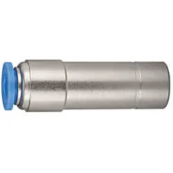 Connector, L 40.5 mm, 10 bar, brass, nickel-plated, for hose, 109880