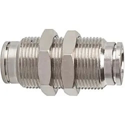 Straight push-in bulkhead connector »metallica«, M10x1, 108976, 851.010-4