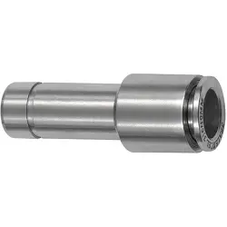 Connector, L 47.8 mm, 20 bar, stainless steel, for hose, 135291