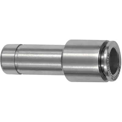 Connector, L 47.8 mm, 20 bar, stainless steel, for hose, 135291 - 1