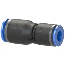 Connector, L 44.2 mm, 10 bar, plastic/brass, nickel-plated, for hose, 109806