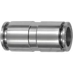 Connector, L 35.6 mm, 20 bar, stainless steel, for hose, 135243