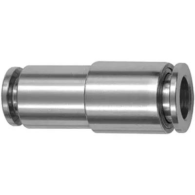 Connector, L 36 mm, 20 bar, stainless steel, for hose, 135251 - 1