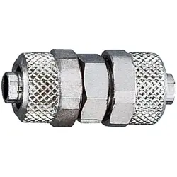 Hose connector, L 37 mm, 18 bar, brass, nickel-plated, for hose, 110521