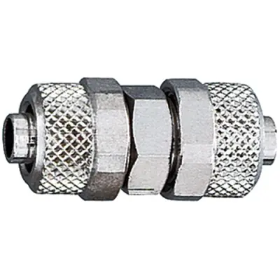 Hose connector, L 33 mm, 18 bar, brass, nickel-plated, for hose, 110519 - 1