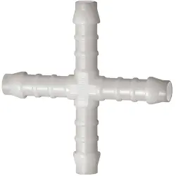 Cross connection connector, L 69 mm, 10 bar, POM, for hose, 111055