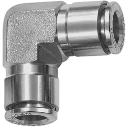 L-connector, 20 bar, stainless steel, for hose, 135265