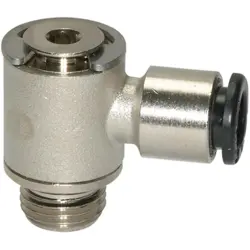 L push-in fitting, 16 bar, brass, nickel-plated, for hose, 108638