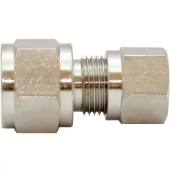 Pressure gauge fitting, L 35.5 mm, 60 bar, brass, nickel-plated, for pipe systems, 111982