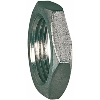 Counter nut, L 6.2 mm, 20 bar, stainless steel, for pipe systems, 111919 - 1