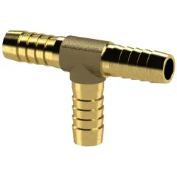 T hose connection nozzle, 10 bar, brass, for hose, 134503