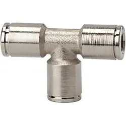 T connector, 16 bar, brass, nickel-plated, for hose, 130091