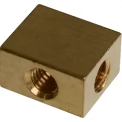 T connector, L 12 mm, brass, 50.122