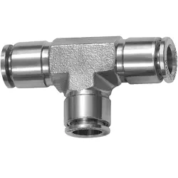 T connector, 20 bar, stainless steel, for hose, 135270