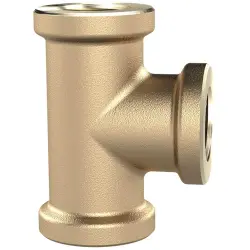 T connector, 16 bar, brass, for pipe systems, 194122