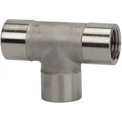 T connector, 150 bar, stainless steel, for pipe systems, 112818
