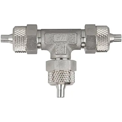 T connector, stainless steel, for hose, 110687 - 1