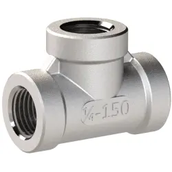 T connector, 20 bar, stainless steel, for pipe systems, 112691