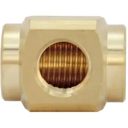 T connector, L 23 mm, brass, for Pneumatic, 112587