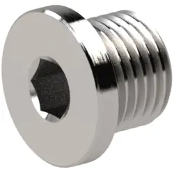 Locking screw, L 11 mm, 60 bar, stainless steel, for compressed air/liquids, 111645
