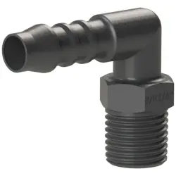 Angle screw-in connector, L 27.5 mm, 10 bar, PA, for hose, 110975