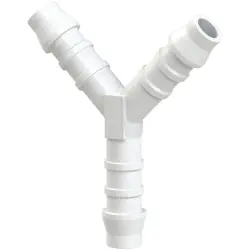 Y hose connection nozzle, 10 bar, POM, for hose, 111044