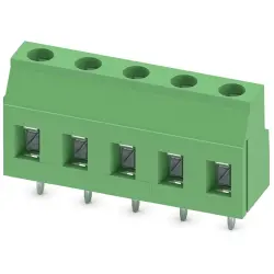 PCB terminal, 5 pole, pitch 7.5 mm, AWG 24-12, 24 A, screw connection, green, 1731077