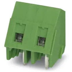 PCB terminal, 3 pole, pitch 7.62 mm, AWG 26-14, 17.5 A, screw connection, green, 1718731