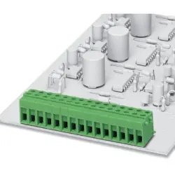 PCB terminal, 1 pole, pitch 5 mm, AWG 26-14, 17.5 A, screw connection, green, 1701023