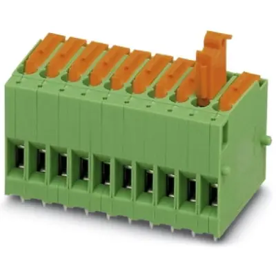PCB terminal, 1 pole, pitch 5.08 mm, AWG 24-12, 15 A, screw connection, green, 1780015 - 1