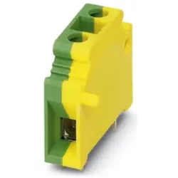 PCB terminal, 1 pole, pitch 10 mm, AWG 20-6, 76 A, screw connection, green, 1704033