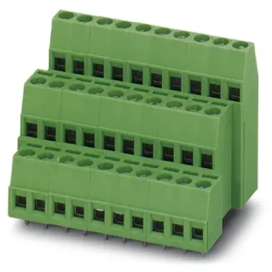 PCB terminal, 6 pole, pitch 5.08 mm, AWG 26-14, 15 A, screw connection, green, 1724013 - 1