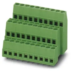 PCB terminal, 6 pole, pitch 5.08 mm, AWG 26-14, 15 A, screw connection, green, 1724013