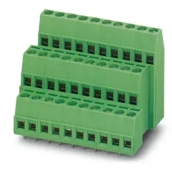 PCB terminal, 9 pole, pitch 5.08 mm, AWG 26-14, 15 A, screw connection, green, 1724026