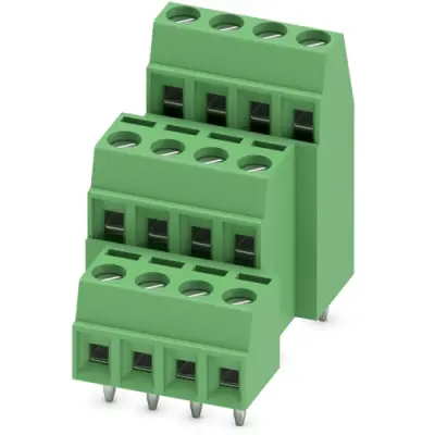 PCB terminal, 12 pole, pitch 3.81 mm, AWG 26-16, 8 A, screw connection, green, 1727751 - 1