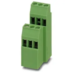 PCB terminal, 6 pole, pitch 5.08 mm, AWG 24-12, 22 A, screw connection, green, 1723218