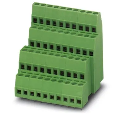 PCB terminal, 8 pole, pitch 5.08 mm, AWG 26-14, 15 A, screw connection, green, 1868827 - 1