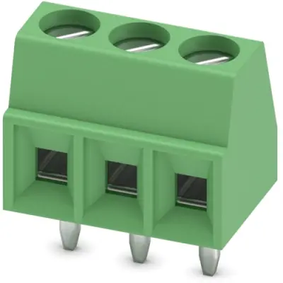 PCB terminal, 3 pole, pitch 3.5 mm, AWG 26-16, 13.5 A, screw connection, green, 1751251 - 1