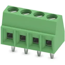 PCB terminal, 4 pole, pitch 3.5 mm, AWG 26-16, 13.5 A, screw connection, green, 1751264