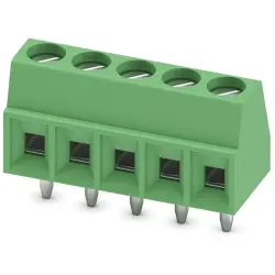PCB terminal, 5 pole, pitch 3.5 mm, AWG 26-16, 13.5 A, screw connection, green, 1751277