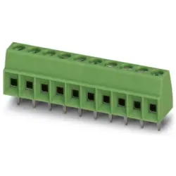 PCB terminal, 10 pole, pitch 3.5 mm, AWG 26-16, 13.5 A, screw connection, green, 1751329