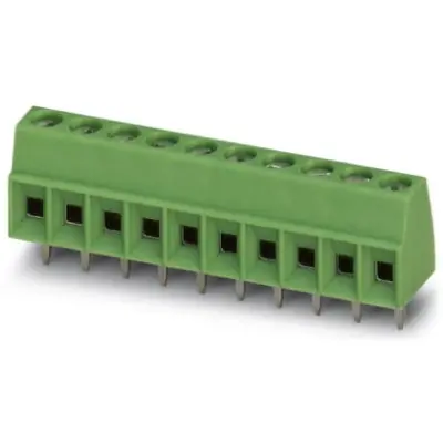 PCB terminal, 10 pole, pitch 3.5 mm, AWG 26-16, 13.5 A, screw connection, green, 1751329 - 1