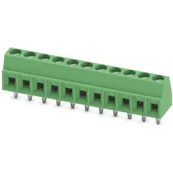 PCB terminal, 11 pole, pitch 3.5 mm, AWG 26-16, 13.5 A, screw connection, green, 1751332